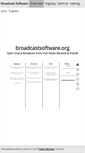 Mobile Screenshot of broadcastsoftware.org