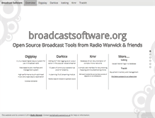 Tablet Screenshot of broadcastsoftware.org